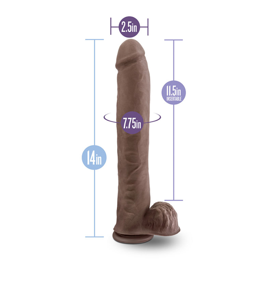 Blush Au Naturel Daddy Brown – realistični dildo - image 3