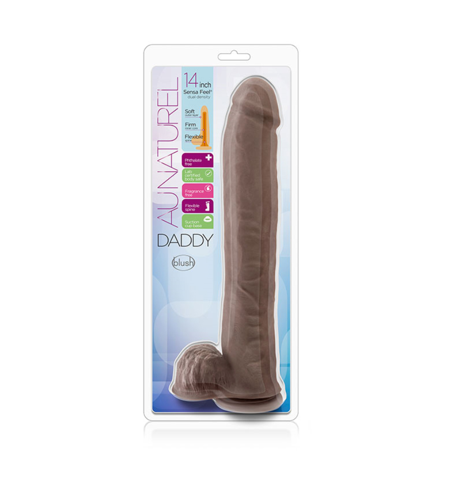 Blush Au Naturel Daddy Brown – realistični dildo - image 2