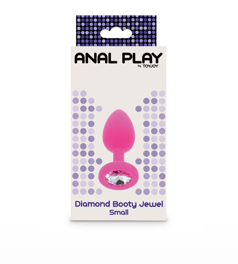 Diamond Booty Jewel Pink Small – silikonski analni plug - image 2