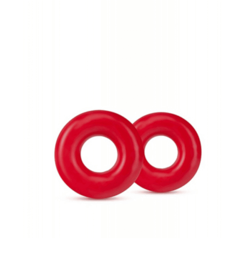 Stay Hard Donut Rings Oversized Red - 2 penis prstena