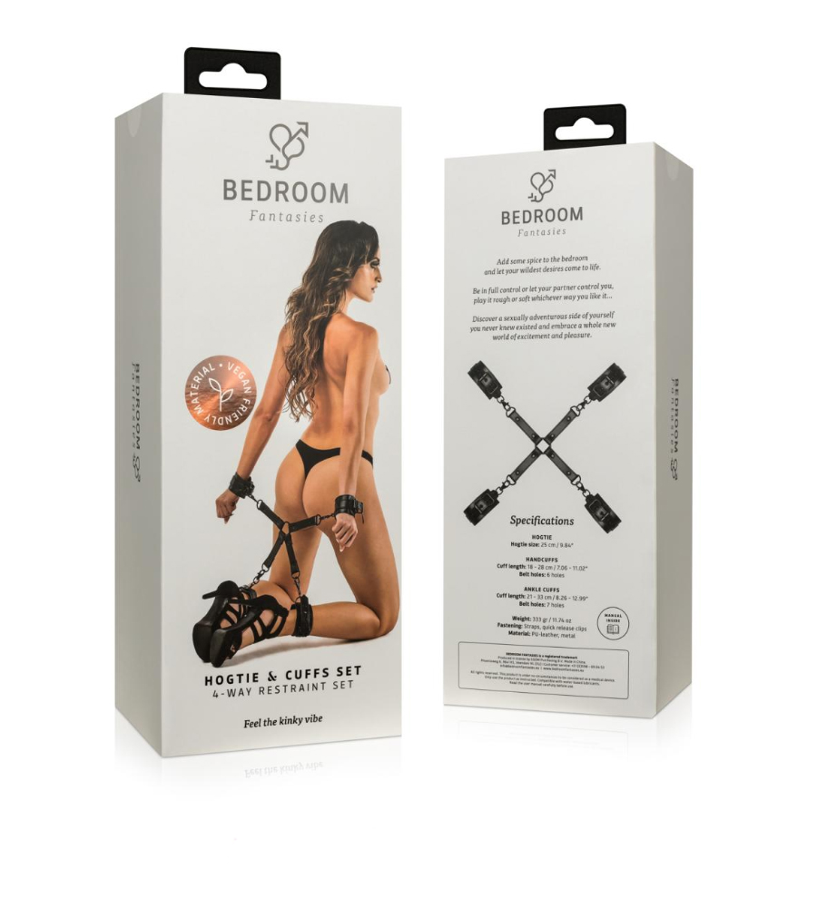 Bedroom Fantasies Hogtie – lisice i remenje za vezivanje - image 2