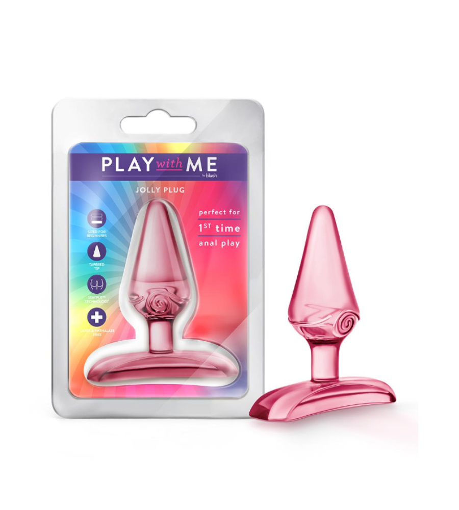 Play With Me Jolly Plug Pink – analni plug - image 2