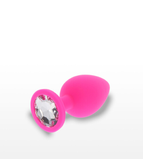 Diamond Booty Jewel Pink Medium – silikonski analni plug