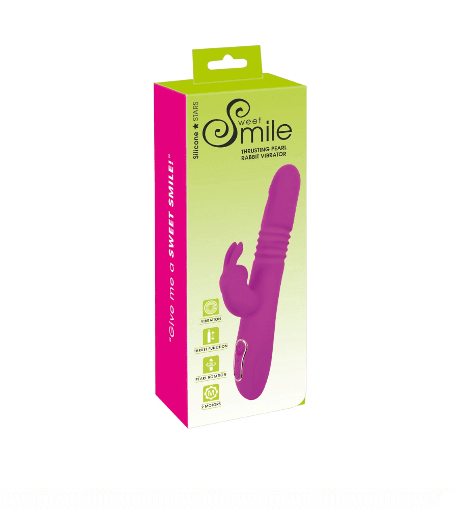 Sweet Smile Thrusting Pearl Rabbit - pomični vibrator - image 2