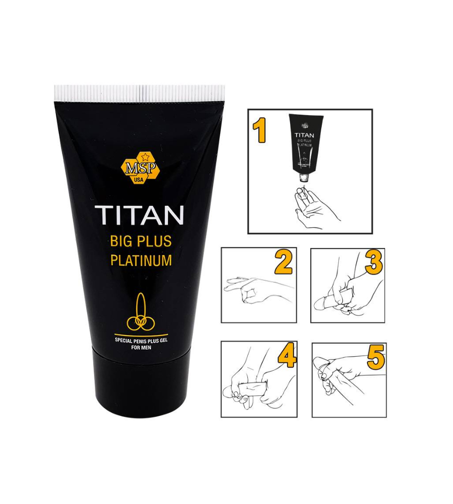 Titan Big Plus Platinum – gel za povećanje penisa - image 2