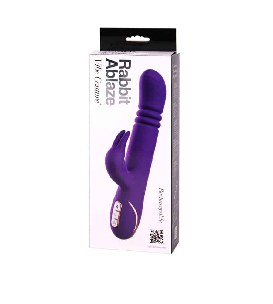 Vibe Couture Rabbit Ablaze Purple - silikonski vibrator - image 2