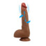 Baile Beautiful Wilks Brown – vibrirajući dildo, TPR, 25 cm