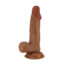Baile Beautiful Zebulon Brown – realistični dildo, TPR, 19.4 cm