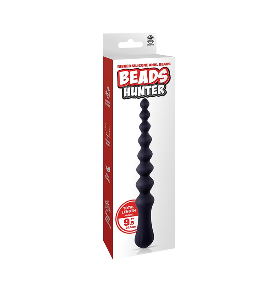 Beads Hunter Anal Beads Black – analne kuglice, 24,2 cm - Slika 2
