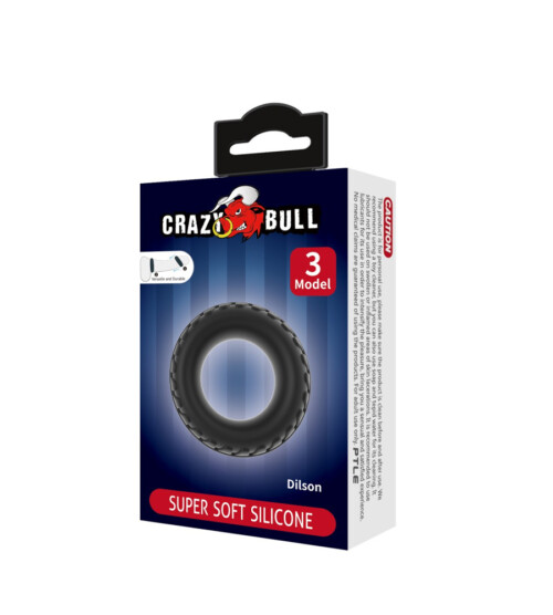 Crazy Bull Dilson Super Soft Silicone Ring – silikonski penis prsten