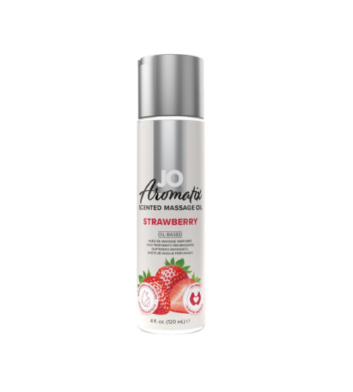 JO Aromatix Massage Oil Strawberry – senzualno masažno ulje, 120 ml