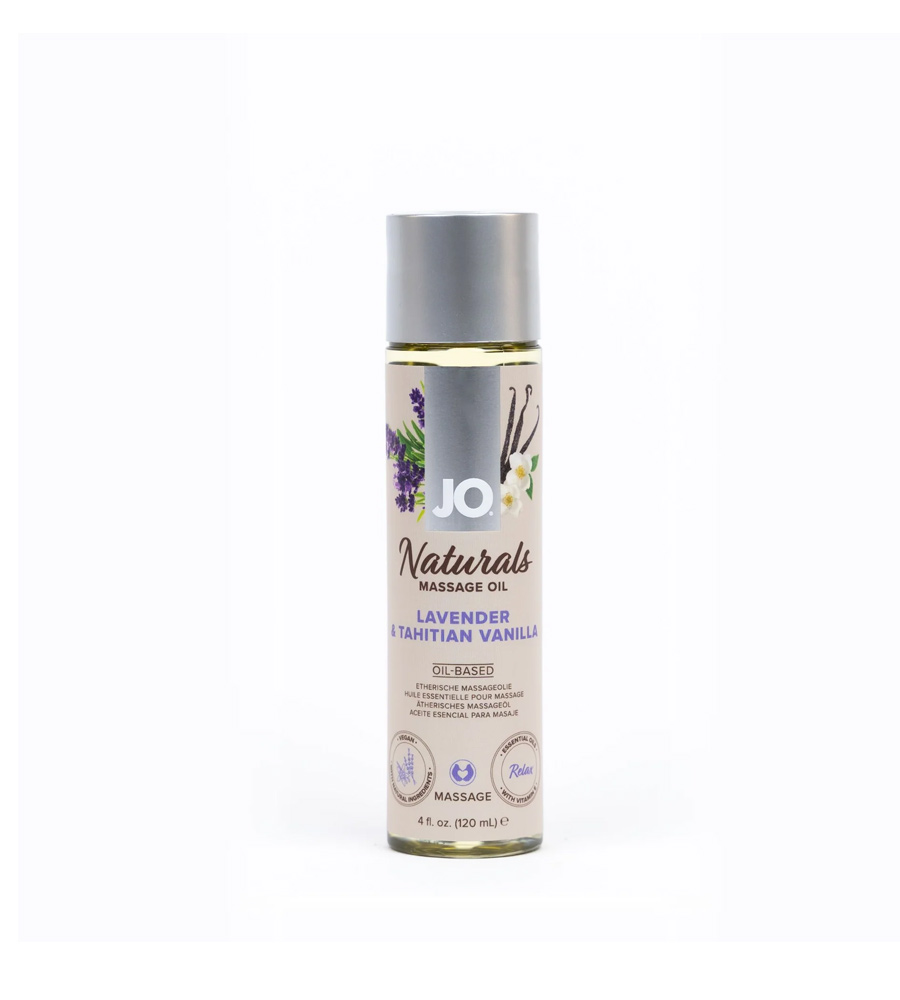JO Naturals Massage Oil Lavender And Tahitian Vanilla – senzualno masažno ulje, 120 ml