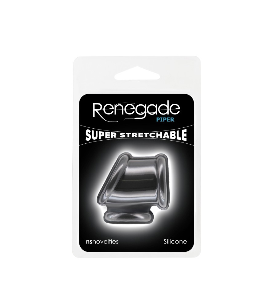 Renegade Piper Black – silikonski prsten za penis i testise - image 2