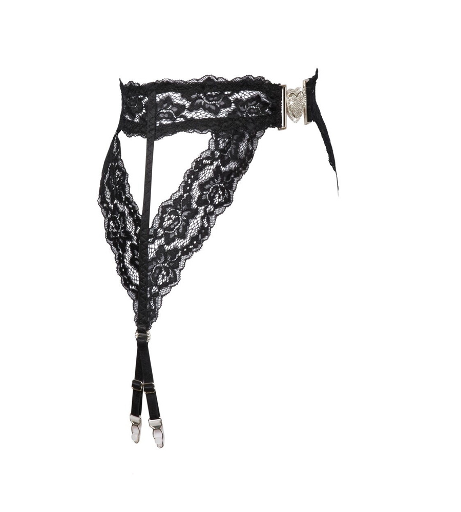 Cottelli Lingerie Heart Suspender Belt – pojas s halterima