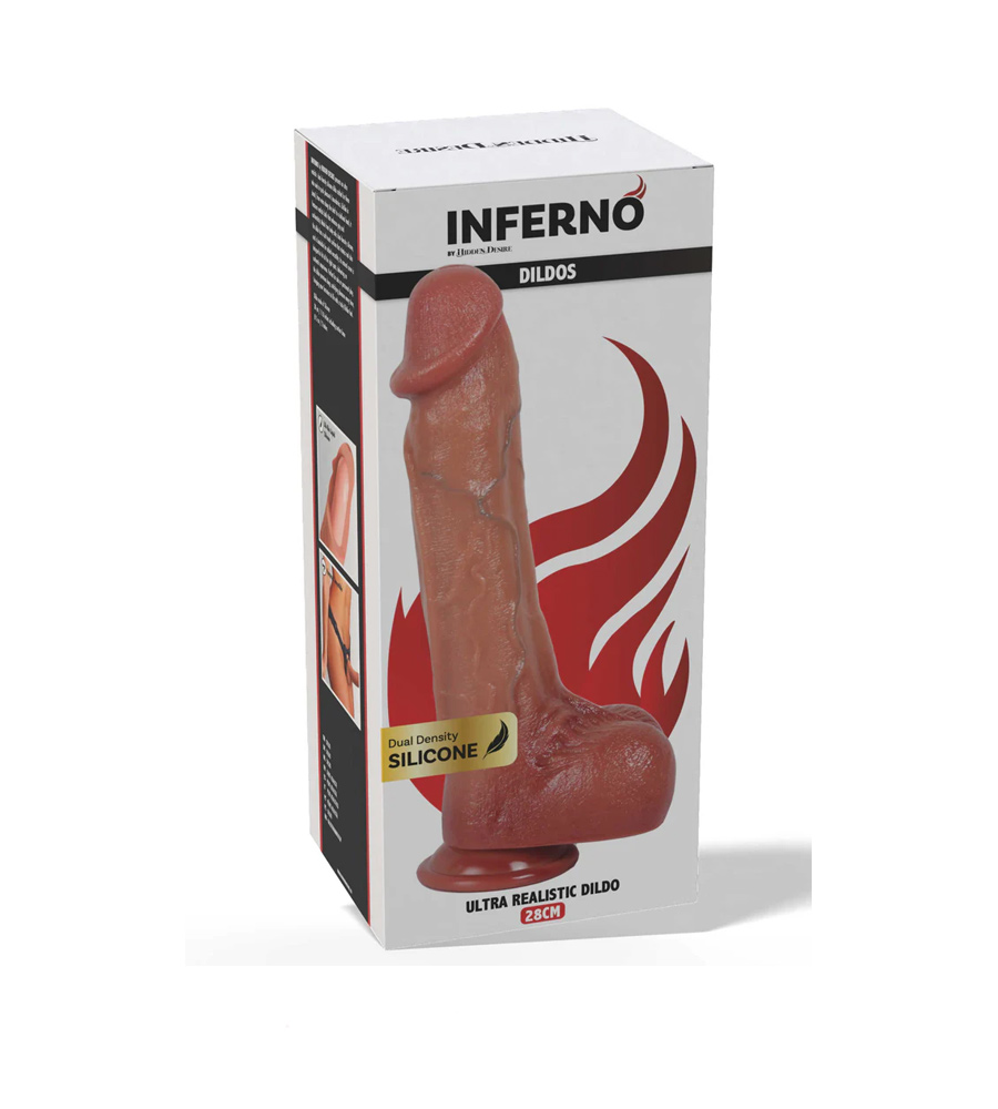 Inferno Ultra Realistic Dildo Silicone 28 cm – silikonski dildo