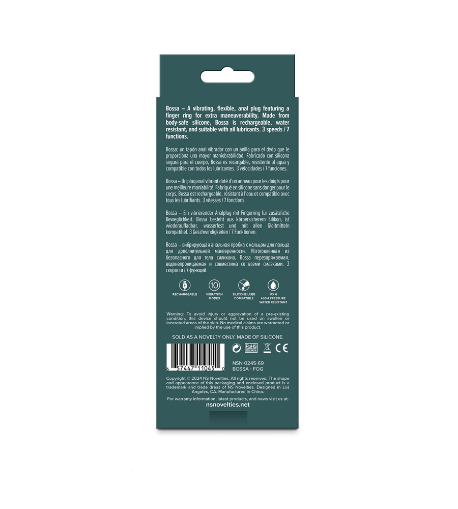 Lust-N-Dreams Bossa Fog – vibrirajući analni plug - image 4
