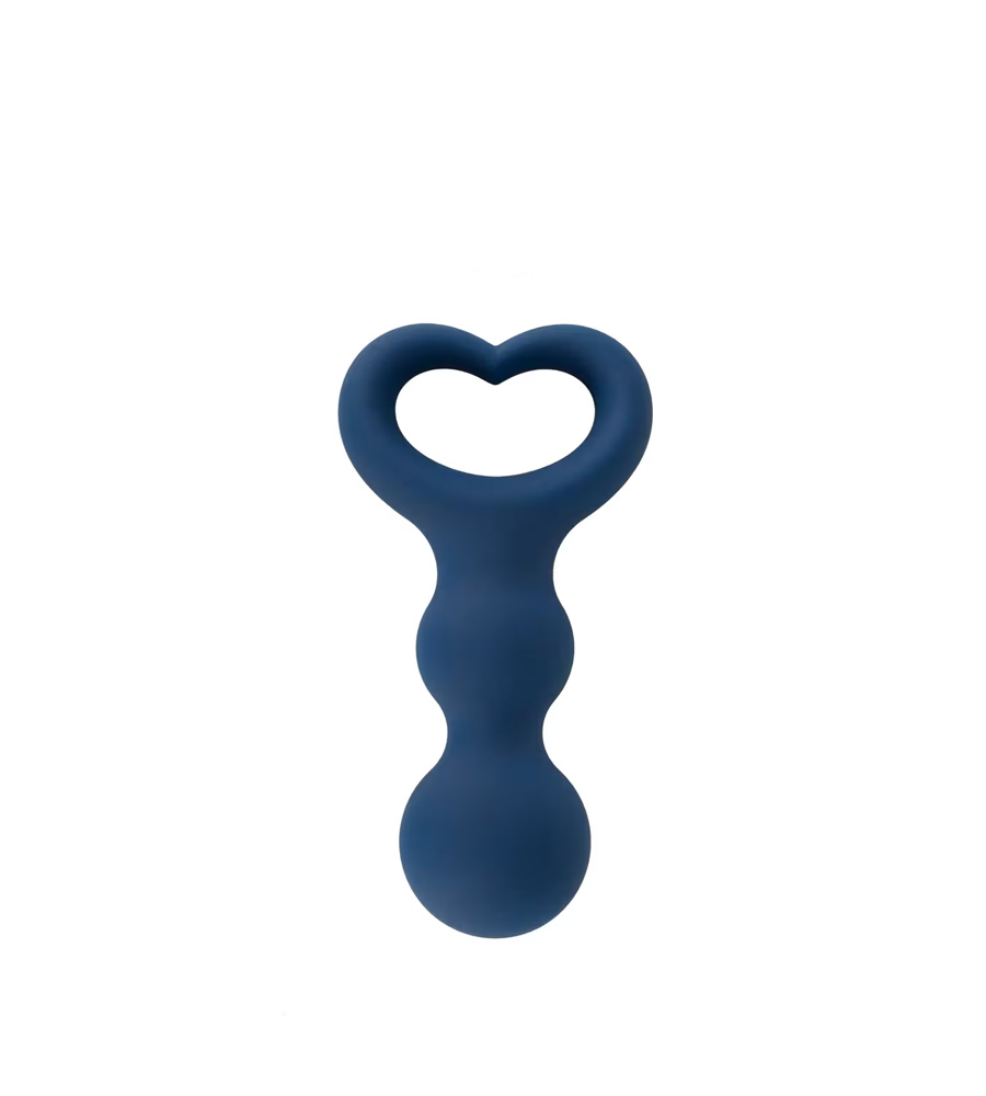 Magic Shiver Heart Beads – silikonske analne kuglice