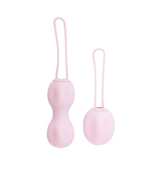 Nomi Tang IntiMate Kegel Set Sakura Pink – set silikonskih vaginalnih kuglica