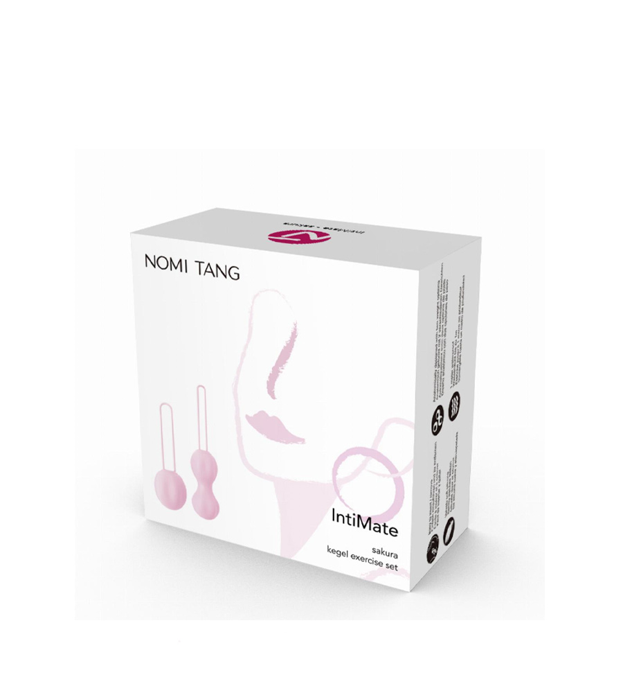 Nomi Tang IntiMate Kegel Set Sakura Pink – set silikonskih vaginalnih kuglica