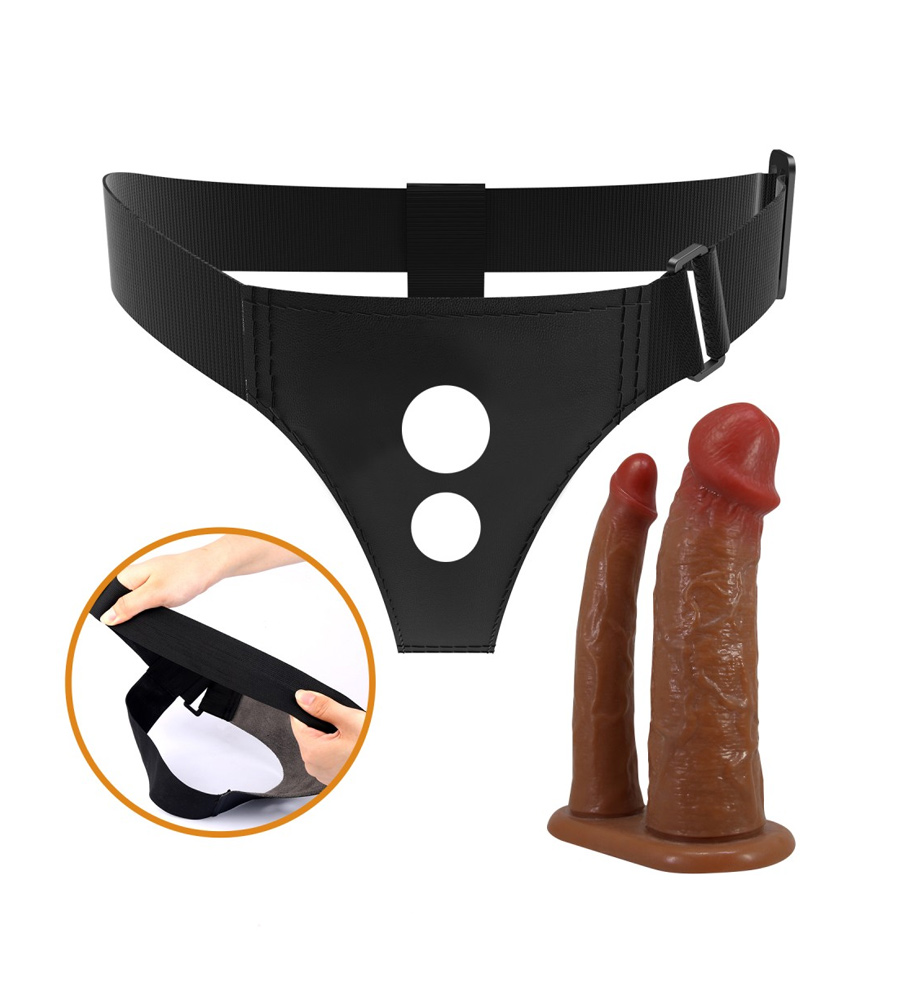 Pretty Love Keaven Harness Briefs - strap-on pojas i dupli dildo