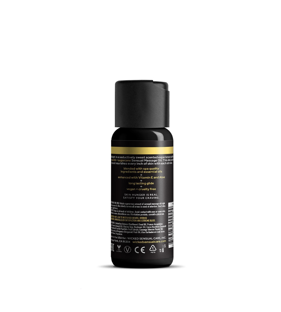 Wicked Massage Oil Vanilla + Sugarcane – masažno ulje, 120 ml