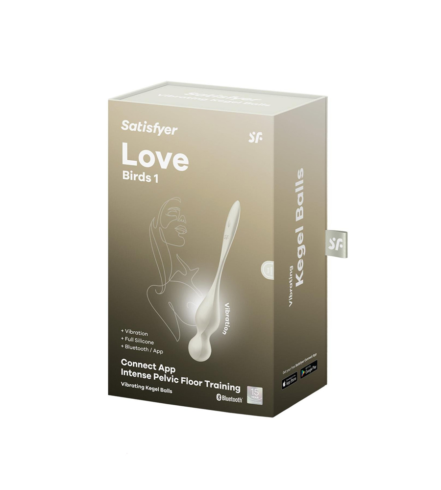 Satisfyer Love Birds 1 White – vibrirajuće vaginalne kuglice + APP upravljanje