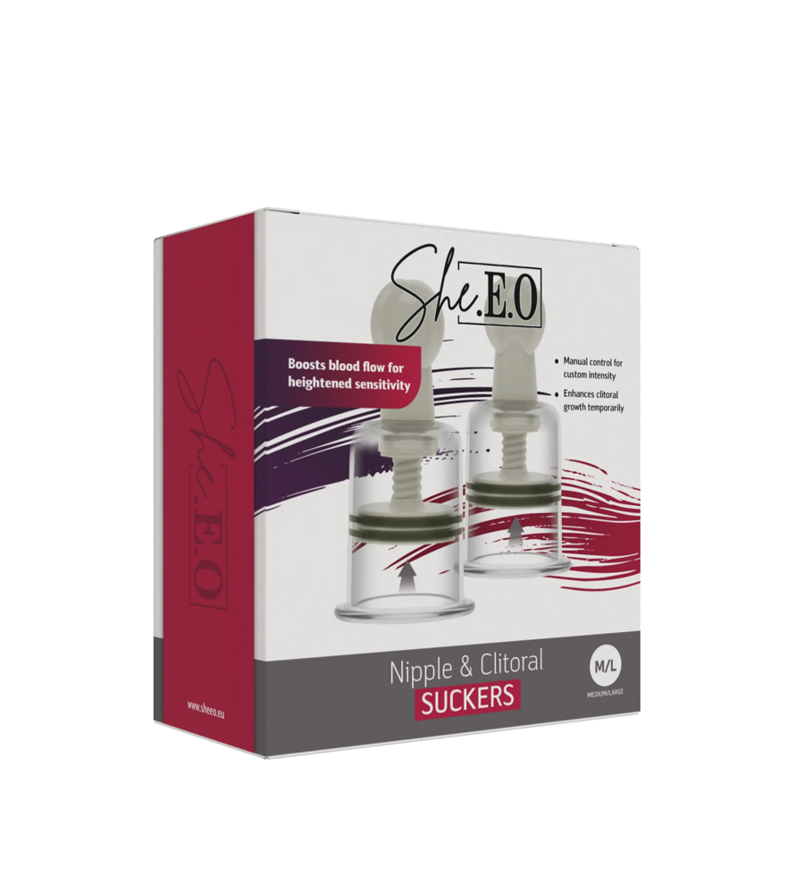 She.E.O Nipple & Clitoral Suckers M/L – pumpa za bradavice i klitoris - image 2