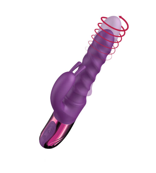She.E.O Swirl Rabbit Vibrator – silikonski rabbit vibrator, 26 cm