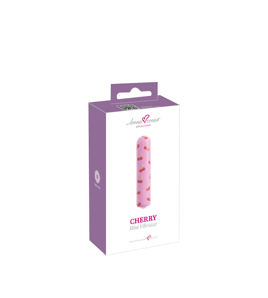 beau coeur CHERRY Pink - vibrirajuća kapsula, 8.7 cm