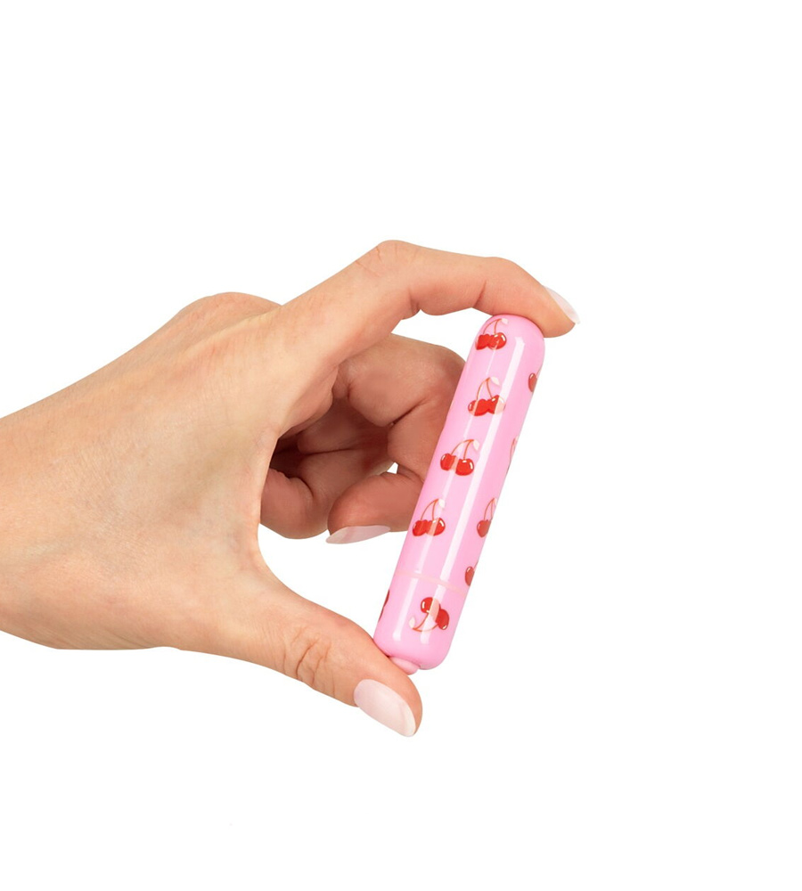 beau coeur CHERRY Pink - vibrirajuća kapsula, 8.7 cm