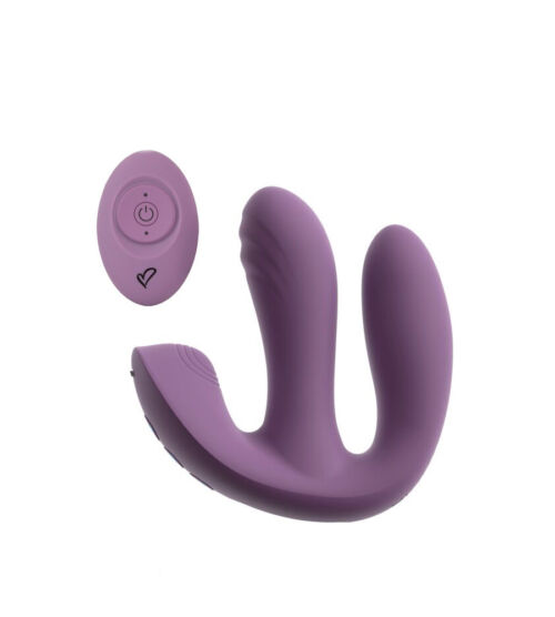 beau coeur MINERVA Triple RC Purple - vibrator za gaćice + daljinski upravljač