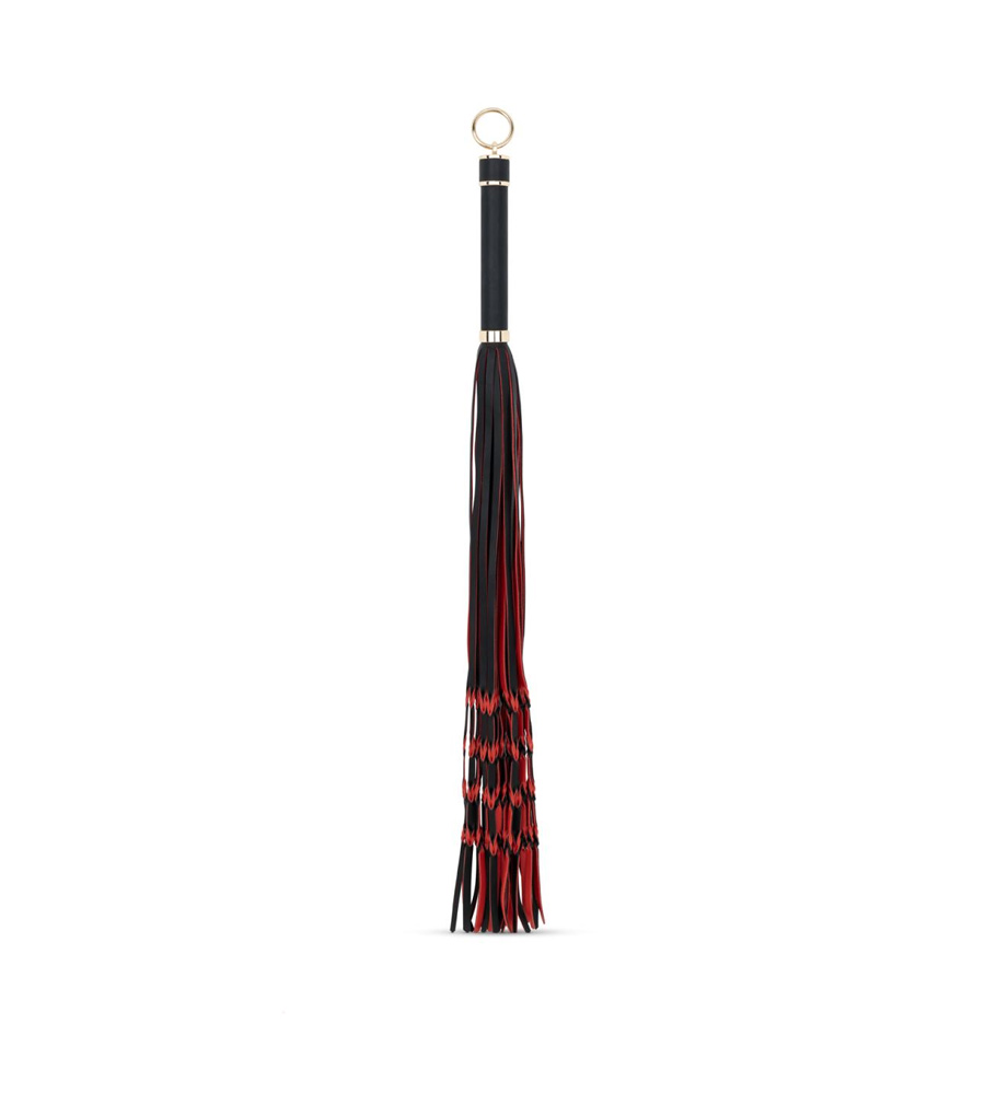 Easytoys Fetish Red & Black Flogger – bič, 64 cm