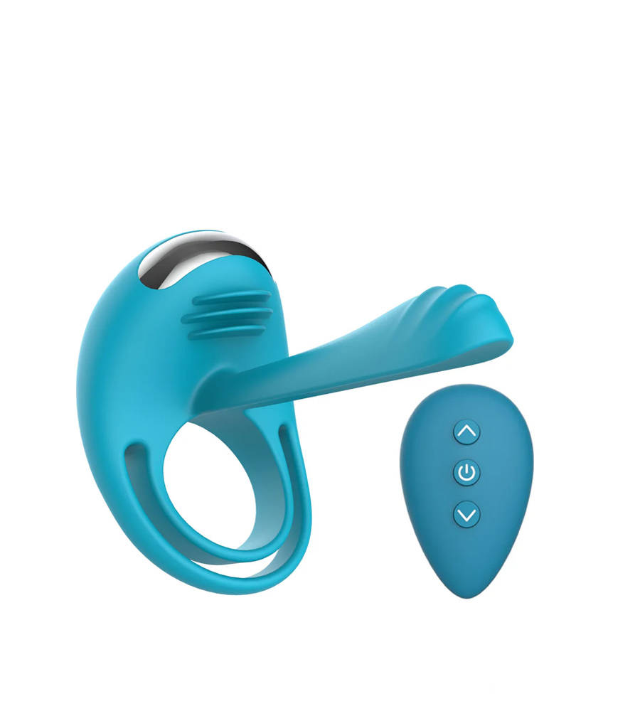 Happiness Passionate Joy Stick C-Ring – vibrirajući penis prsten + daljinski upravljač