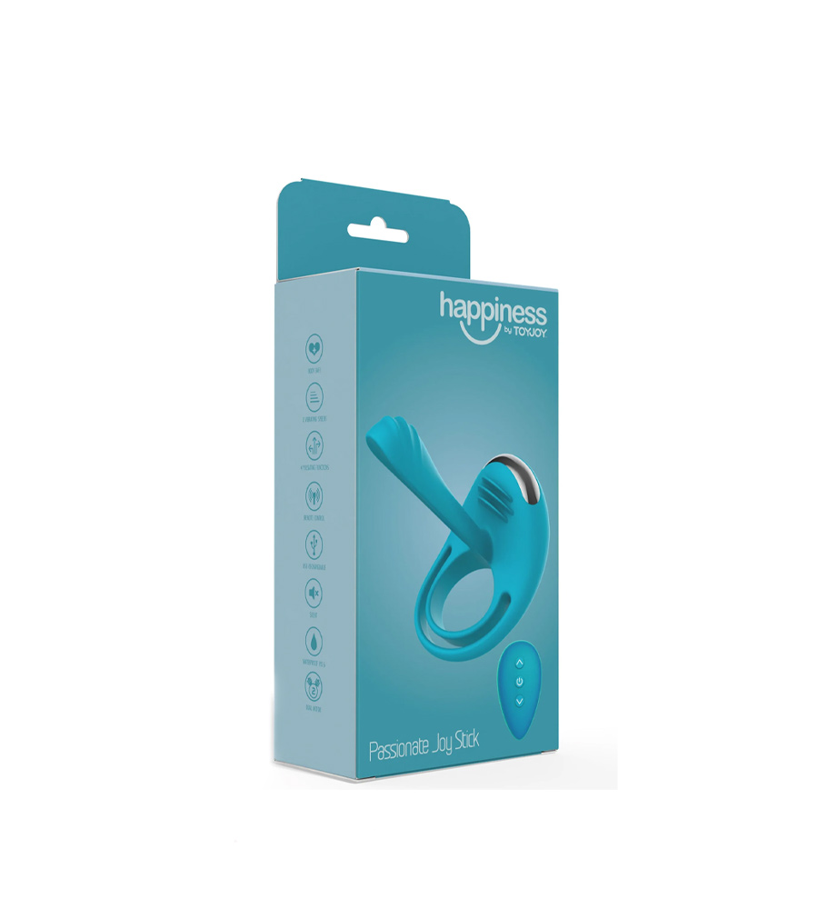 Happiness Passionate Joy Stick C-Ring – vibrirajući penis prsten + daljinski upravljač