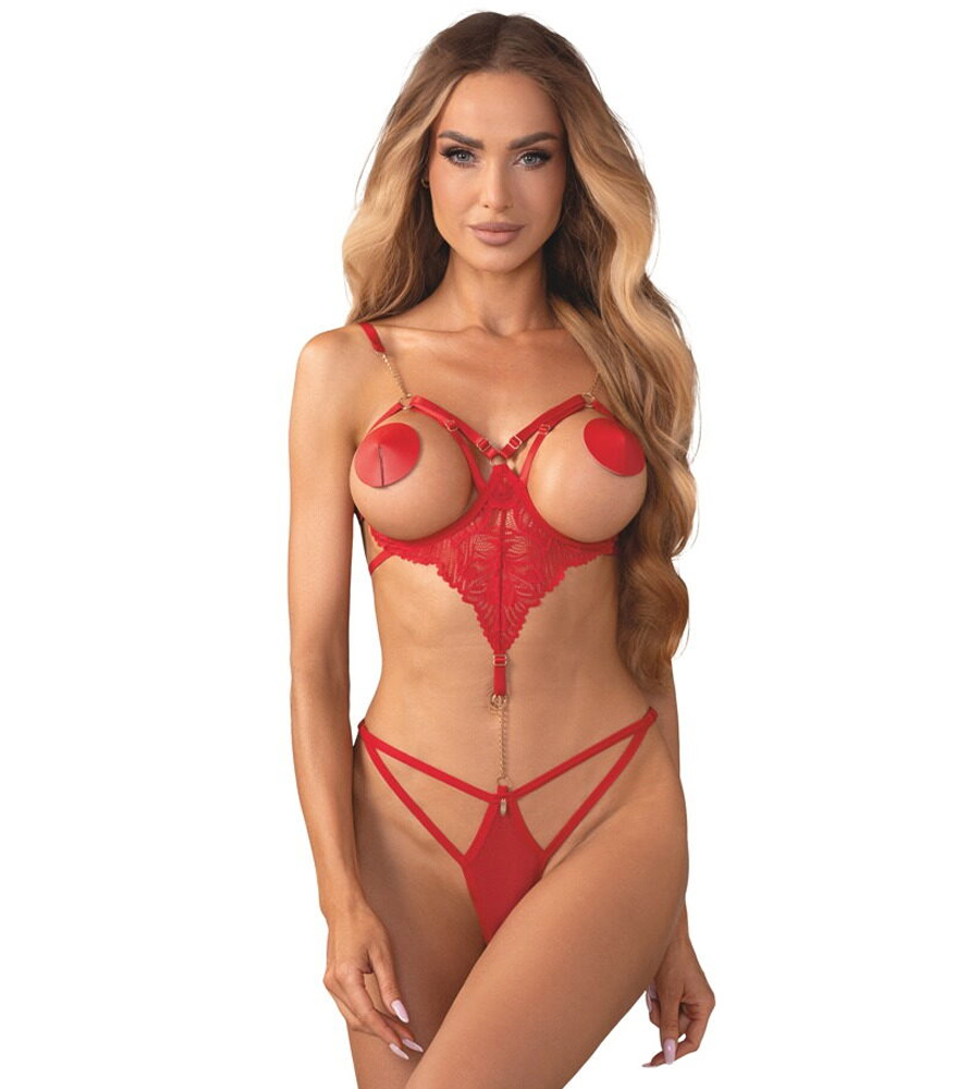 Obsessive Matildea Crotchless Body – ouvert čipkasti body