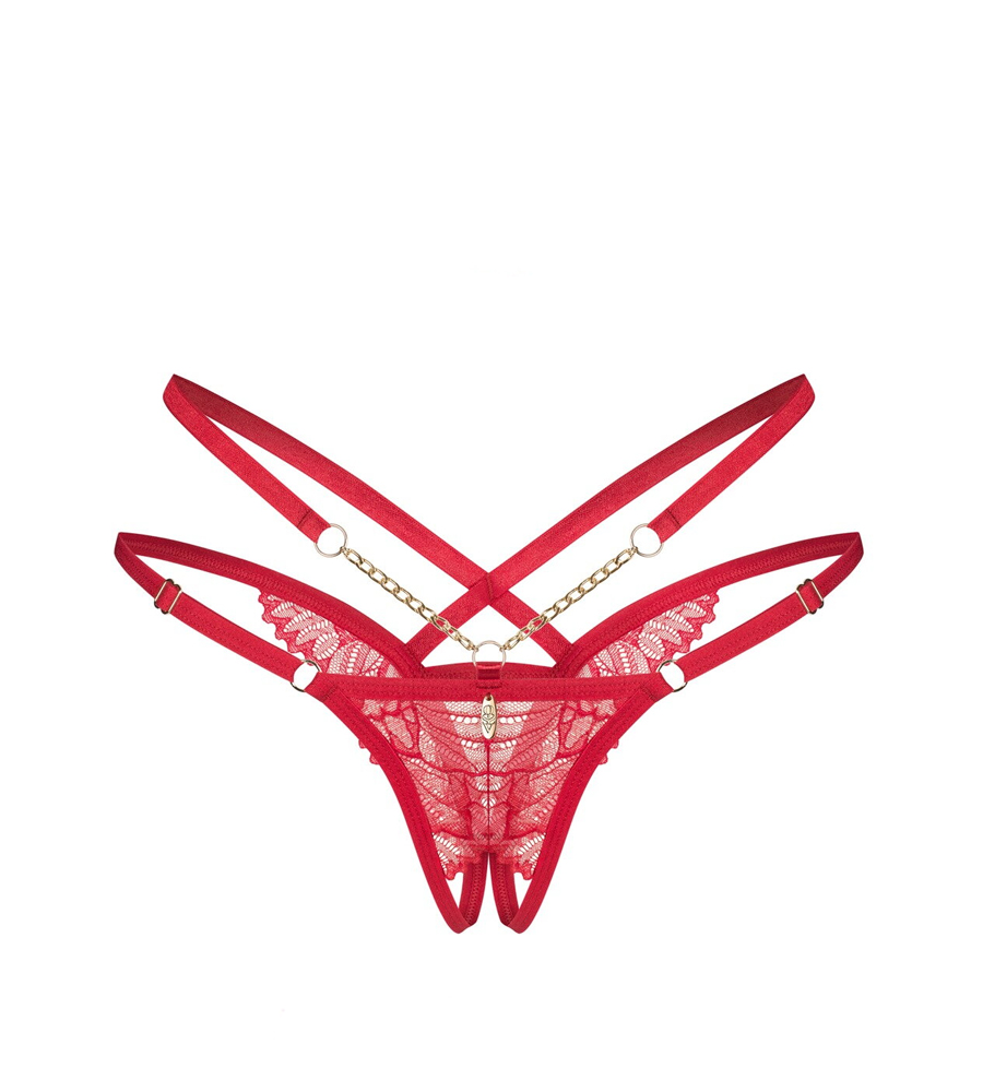 Obsessive Matildea Crotchless Thong – gaćice s intimnim otvorom - image 5