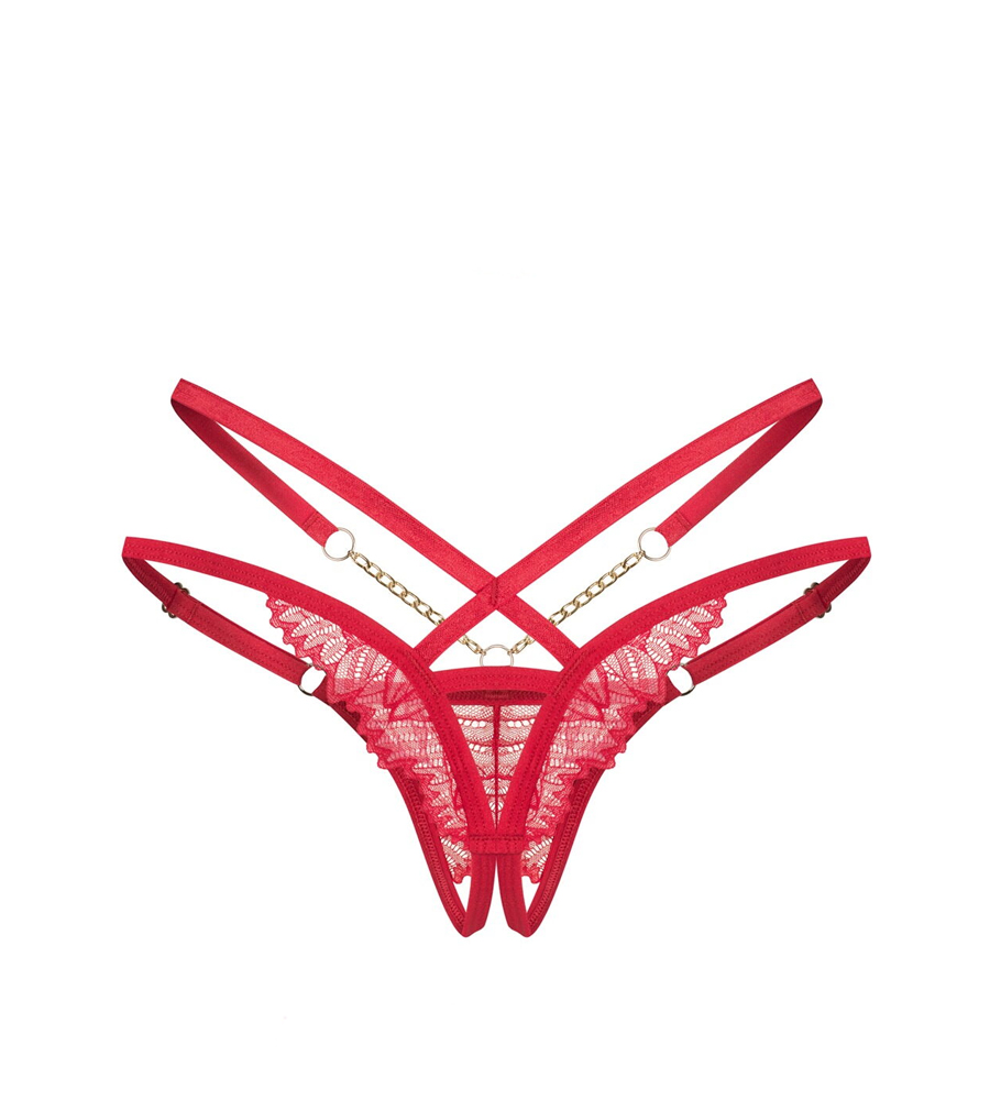 Obsessive Matildea Crotchless Thong – gaćice s intimnim otvorom - image 6