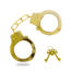 ToyJoy Metal Handcuffs Black su metalne lisice zlatne boje.