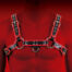 Virgite Man Bondage Body Harness Mod. 1 Black/Red – harness za prsa