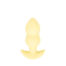 Cuties Vibrating Mini Butt Plug Yellow - analni plug, 8 cm