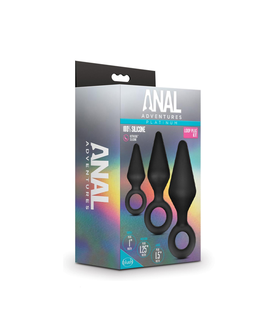 Anal Adventures Platinum Anal Plug Set - set analnih plugova