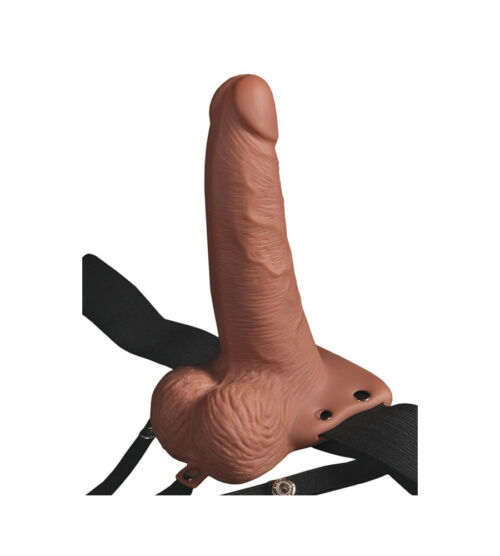 Fetish Fantasy Hollow Rechargeable Strap-On 6” – vibrirajući strap-on, 17.8 cm
