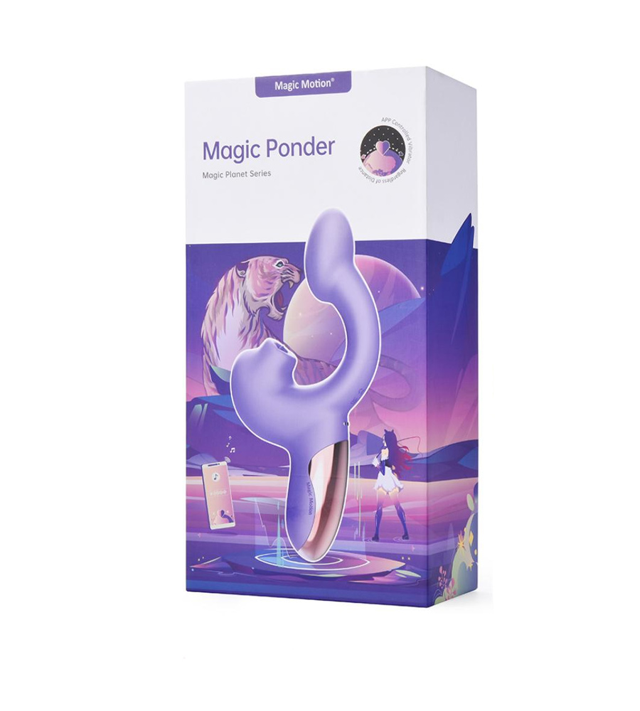 Magic Motion Magic Ponder Purple – rabbit vibrator + APP upravljanje