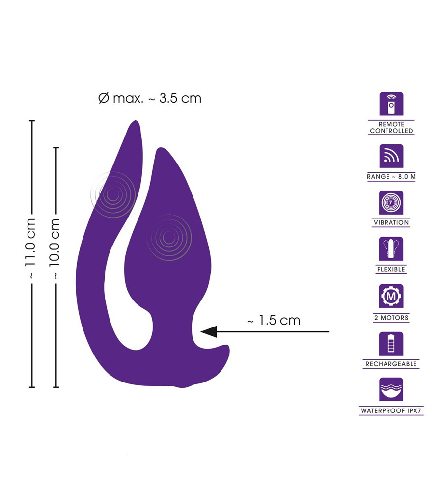 Sweet Smile RC Plug & Panty Vibe – vibrator za gaćice + dalj. upravljač