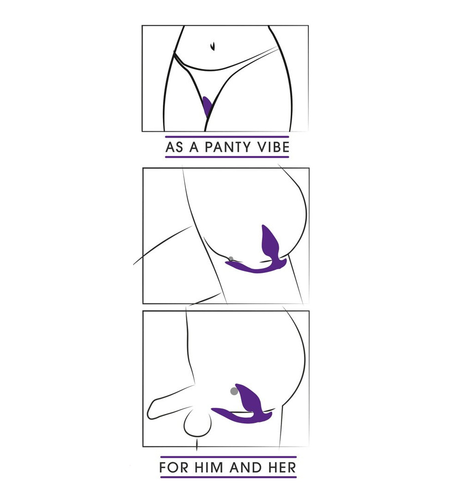 Sweet Smile RC Plug & Panty Vibe – vibrator za gaćice + dalj. upravljač
