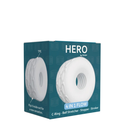 ToyJoy Hero 4-in-1 Flow Ring – teksturirani masturbator/stoper