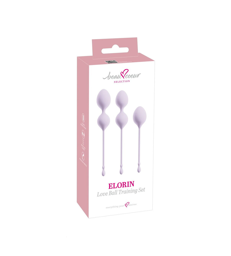 beau coeur ELORIN Love Ball Set – set silikonskih vaginalnih kuglica