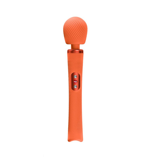 Fun Factory Vim Orange je silikonski wand masažer narančaste boje. Jedinstveni motor s utegom pruža ugodne, duboke vibracije pri svakoj brzini, uz širok raspon postavki – od nježnih do snažnih. Vibracije su fokusirane u glavi uređaja, a ne u dršci, što osigurava preciznu i učinkovitu stimulaciju.