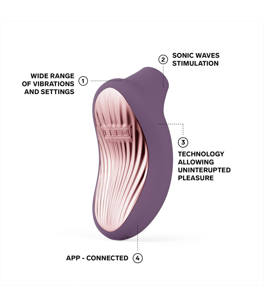 Lelo SONA 3 Cruise Plum - sonični masažer klitorisa +APP upravljanje
