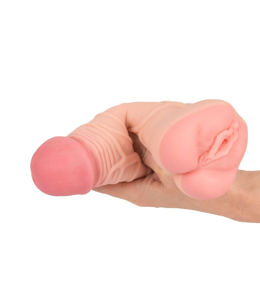 Nature Skin 2 in 1 Extension/Masturbator – navlaka za penis i vaginalni masturbator - image 5